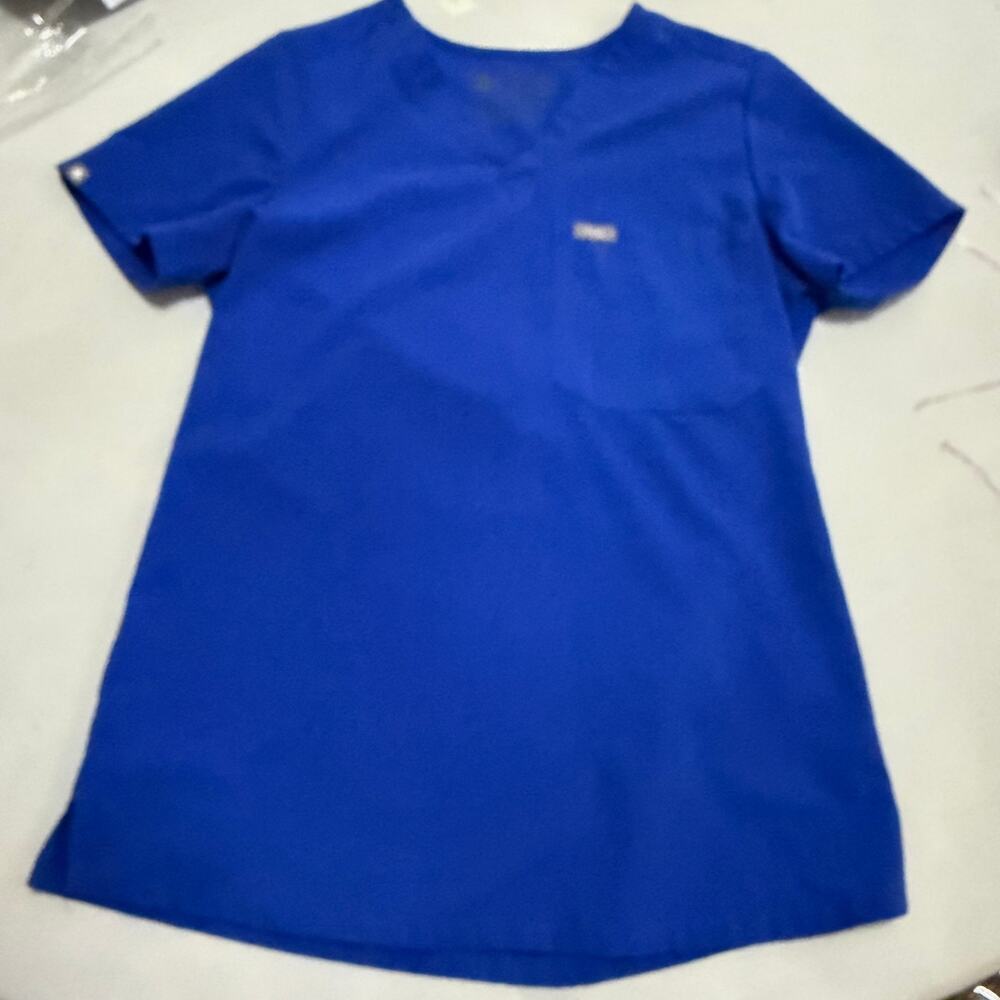 Figs blue scrub top sz XS nurse medical have some wear